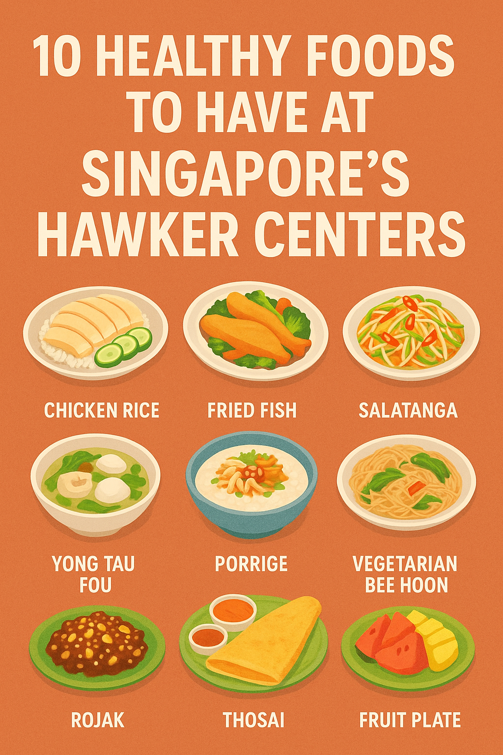 Top 10 Healthy Foods to Have at Singapore’s Hawker Centers