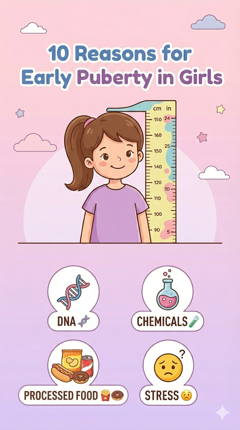 reasons early puberty