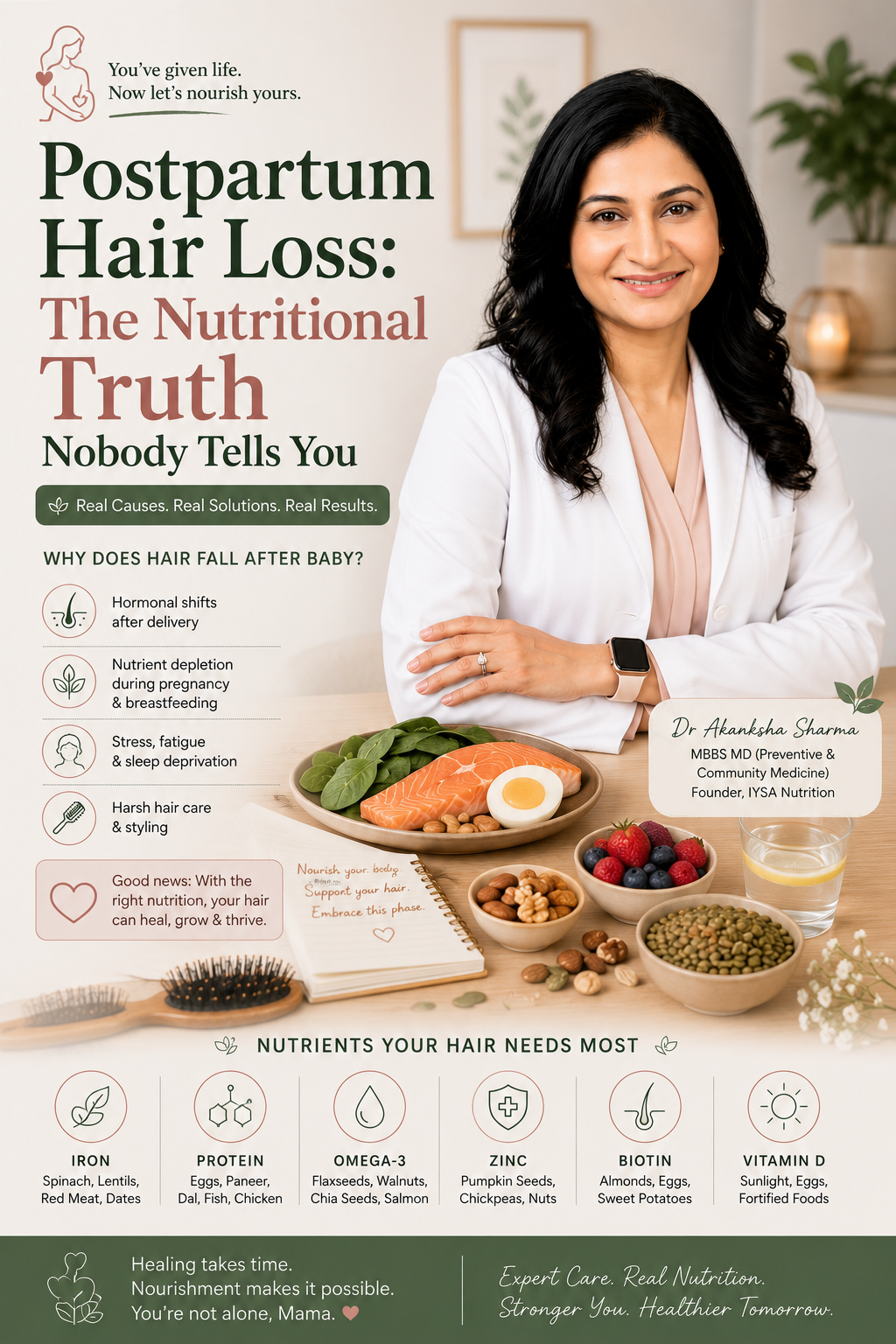 Postpartum Hair Loss: The Nutritional Truth Nobody Tells You