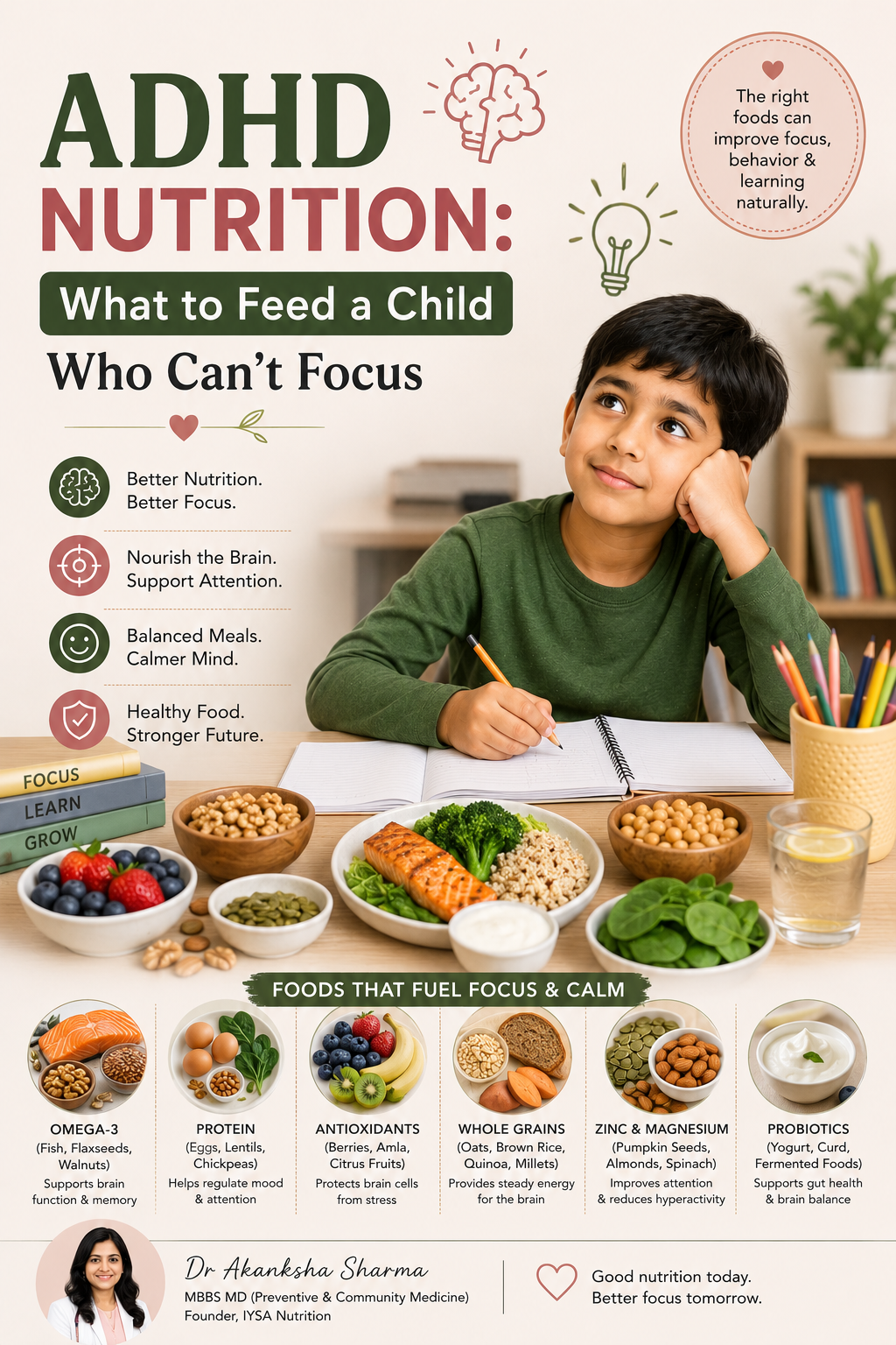ADHD Nutrition: What to Feed a Child Who Can’t Focus