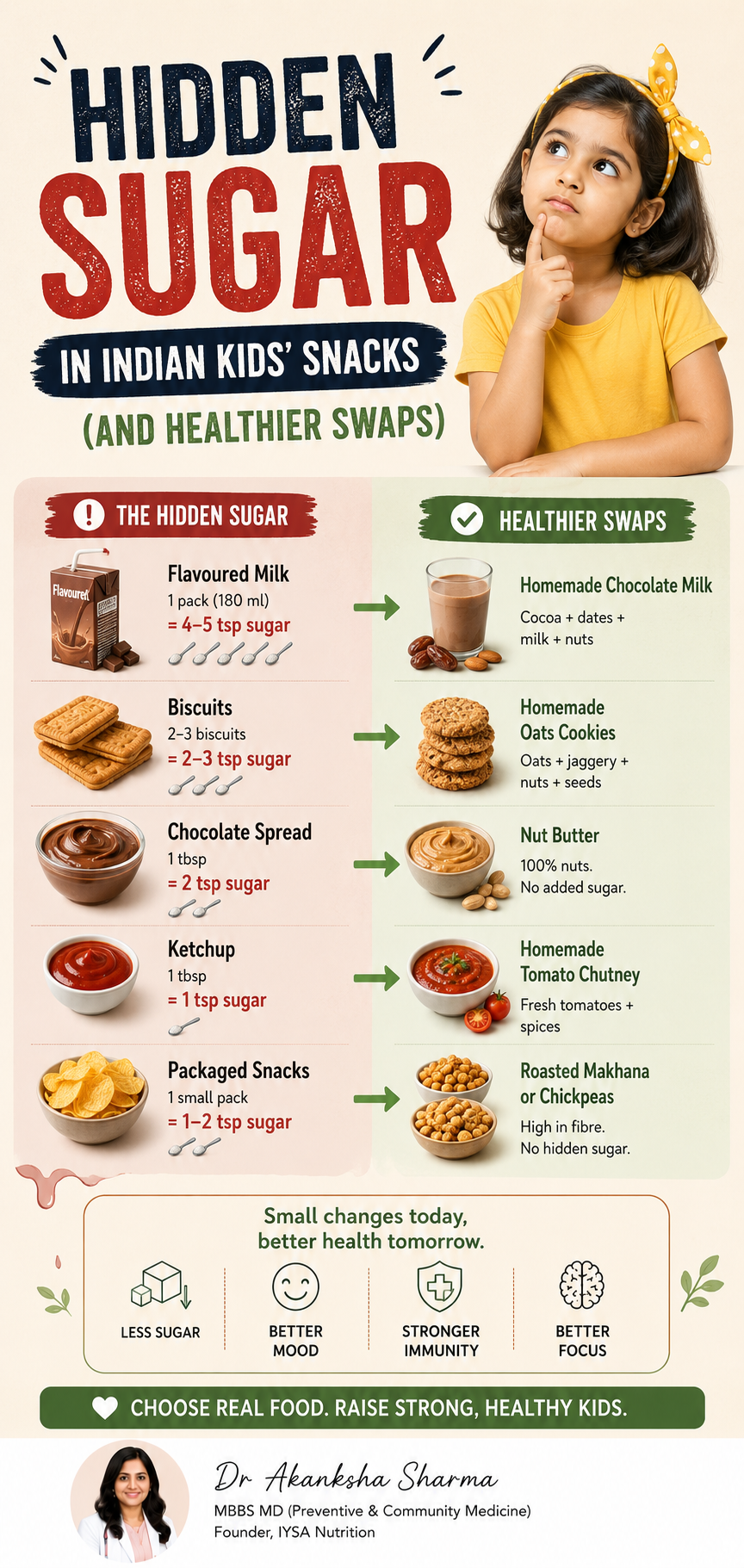 Hidden Sugar in Indian Kids’ Snacks (And Healthier Swaps)