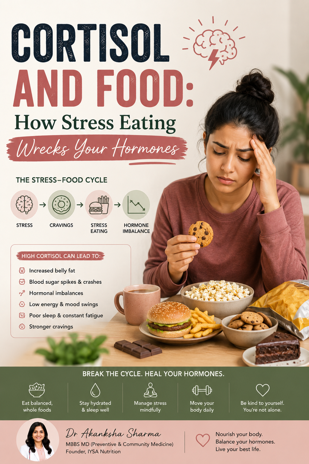 Cortisol and Food: How Stress Eating Wrecks Your Hormones