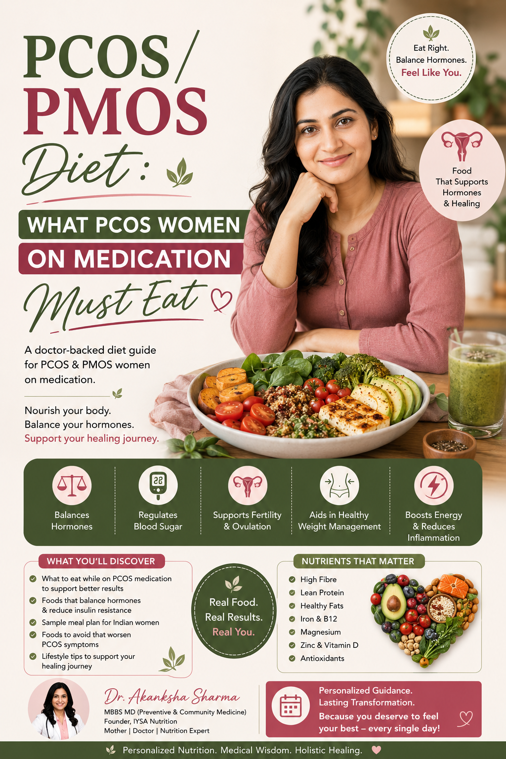 PCOS Diet: What PCOS/ PMOS Women on Medication Must Eat