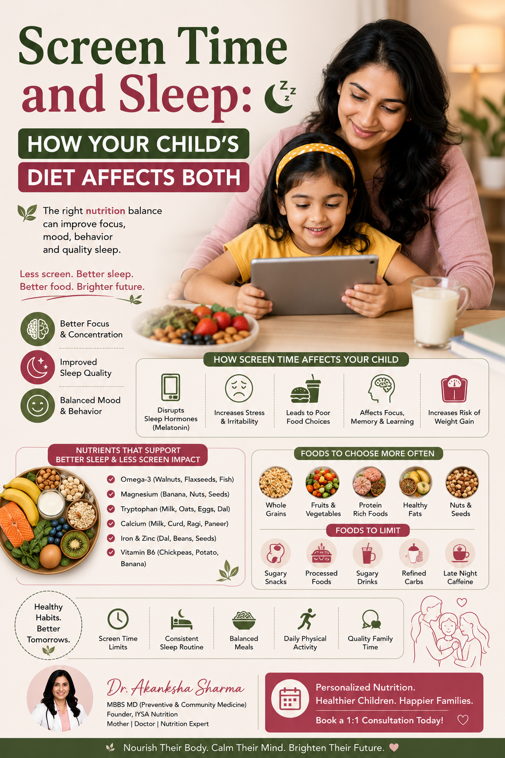 Screen Time and Sleep: How Your Child’s Diet Affects Both