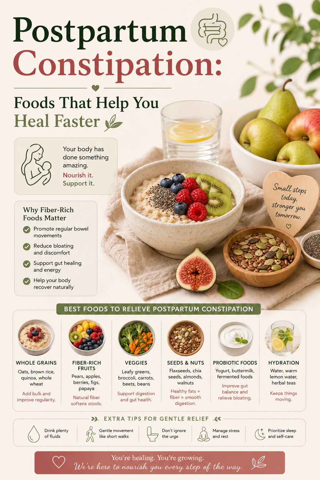 Postpartum Constipation: Foods That Help You Heal Faster