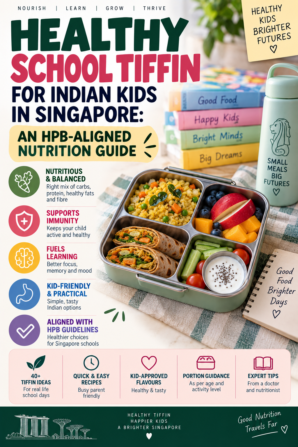 healthy school tiffin ideas for Indian children in Singapore